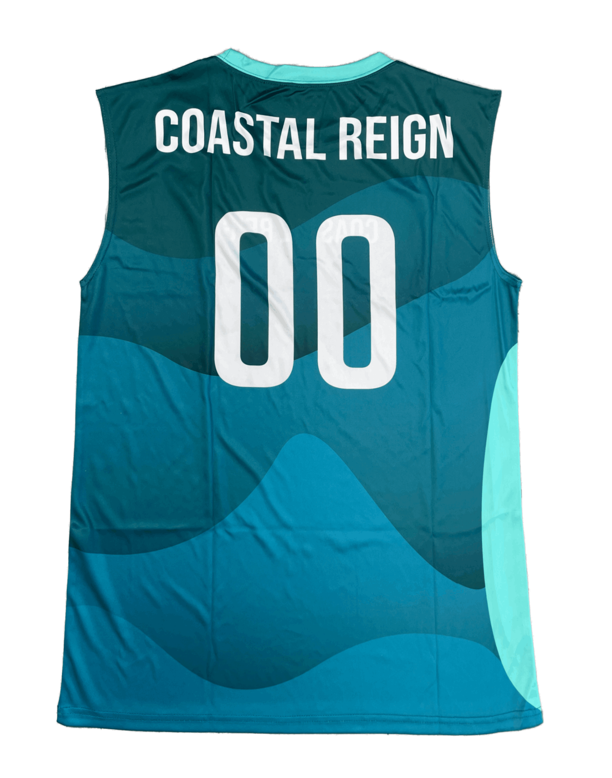 Custom Sublimated Youth Muscle Tank Top Coastal Reign